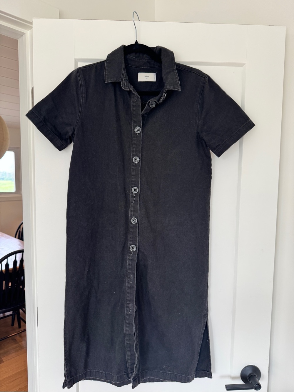 Minimum Black Denim Tshirt Dress